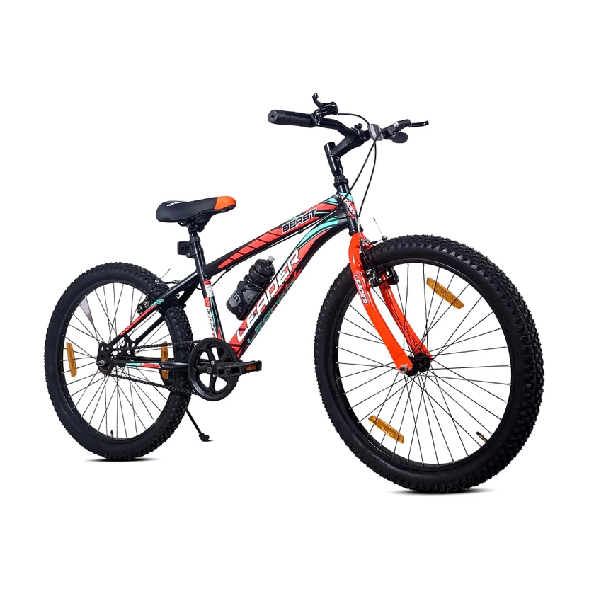LEADER Beast 24T City Bike Without Gear Single Speed, Frame Size: 16 Inches 24 T (inch) Mountai Flipkart sale