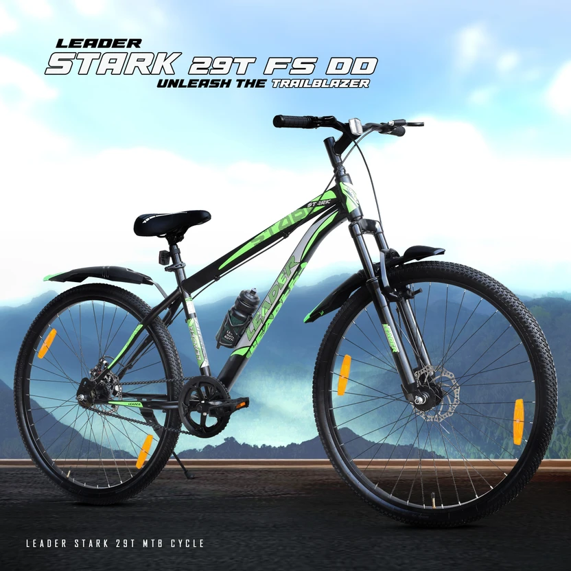 LEADER Stark MTB /Bike with Dual Disc Brake and Complete Accessories 29 T (inch) Mountain Cycle Flipkart sale