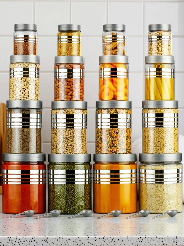 RK EMPIRE Plastic Grocery Container - 1200 ml, 650 ml, 350 ml, 250 ml Flipkart sale