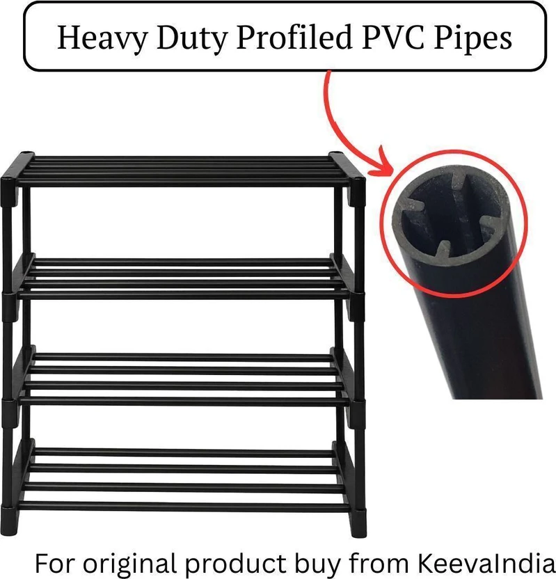 keeva 4 Tier Plastic Shoe Rack for Home, Foldable Shelf Stand Plastic Shoe Stand Flipkart sale