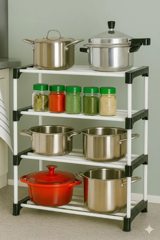 Plexus enterprises New model TOP (C) 555 ( 4 layer Rack ) Plastic Shoe Stand Flipkart sale