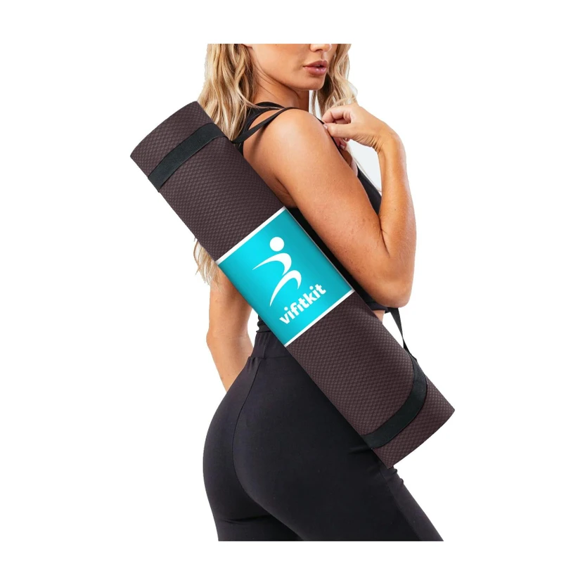 VIFITKIT By Yogarise Anti-Skid Exercise Mat with Carry Bag for Home Gym, Outdoor Workout Mar Flipkart sale