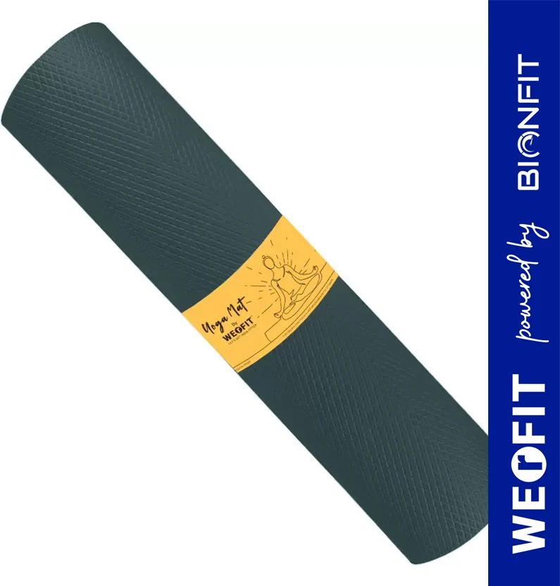 WErFIT 4mm Soft Premium EVA Yoga Mat, Anti Skid, Home Exercise & Gym workout, for Men Green Flipkart sale