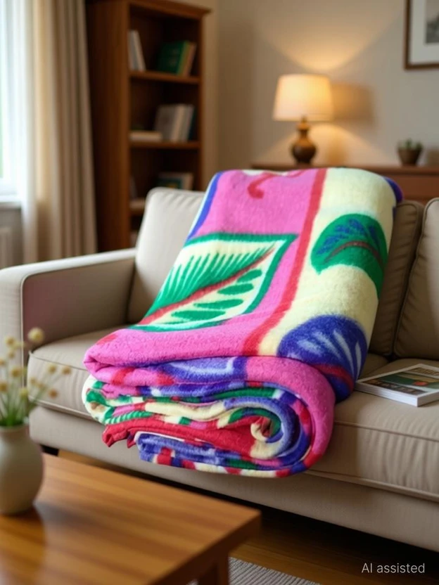 KARNIMAA Floral Single Fleece Blanket for Heavy Winter Flipkart sale