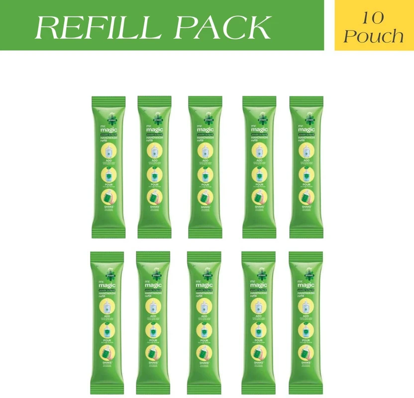 Godrej Magic Read to Mix HANDWASH | 10 Refills | Per Refill Makes 200ml Hand Wash Pouch Flipkart sale