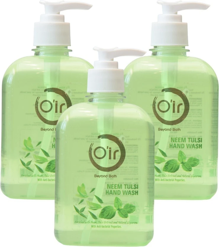 Oir Neem Tulsi Handwash [500ml x 3] Hand Wash Pump Dispenser Flipkart sale