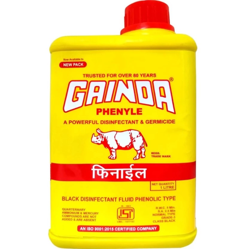 GAINDA Black Disinfectant Phenyle1L ISI Marked Quality Phenyl Regular Liq Floral Liquid Flipkart sale