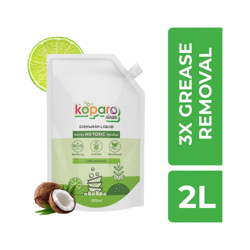 Koparo Organic Dishwash Liquid | Natural & Non-Toxic | Soft on Hands | Baby & Pet Safe| Dish Flipkart sale