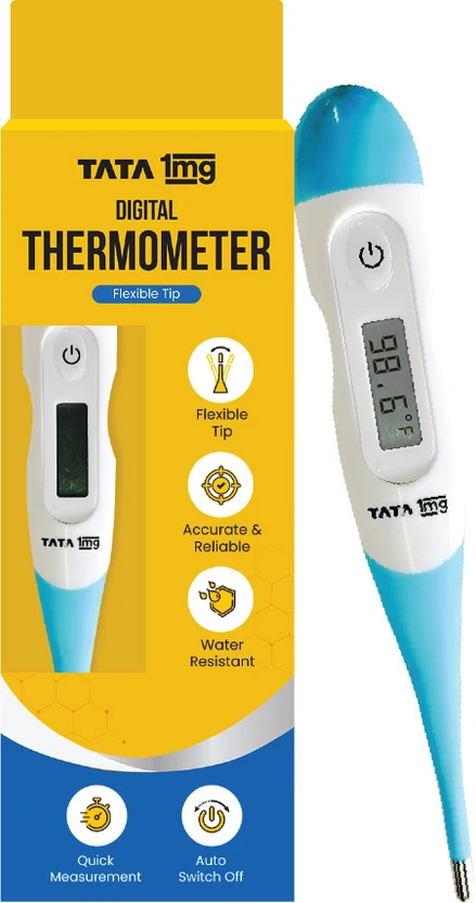 TATA 1mg T1MG/DT03 Flexible Tip Digital Thermometer with One Touch Operation for Child and A Flipkart sale