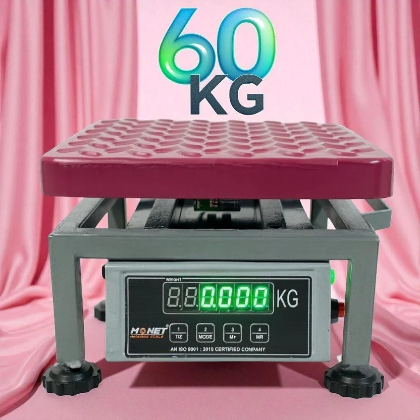 MONET 6okg MS ; High Precision ; Portable ; 2 Days Battery Backup Weighing Scale Flipkart sale
