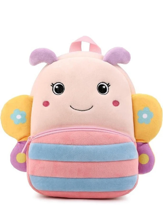 HappyChild Toddler Plush Animal Cartoon Mini Bag for Baby Girl Boy 2-6 Years 10 L Backpack Flipkart sale