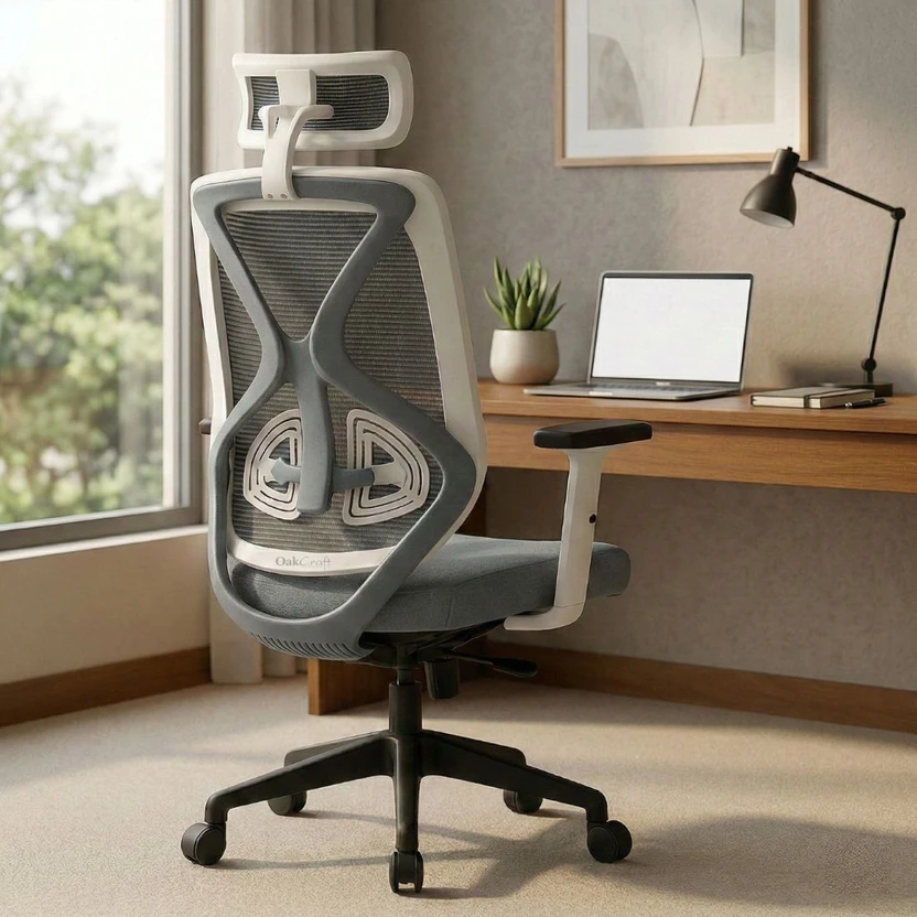 Oakcraft Hurricane Ergonomic High Back Chair with Synchro Tilt for Office & Home Use Mesh Of Flipkart sale