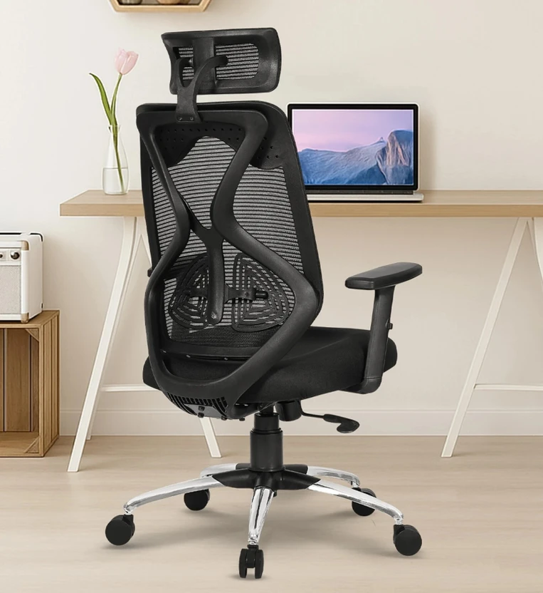 Da URBAN Merlion Z-Black High Back Ergonomic Mesh Office Chair Mesh Office Executive Chair Flipkart sale