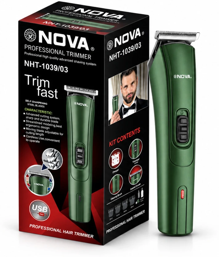 NOVA NHT 1039/03 USB Trimmer 45 min Runtime 5 Length Settings Flipkart sale