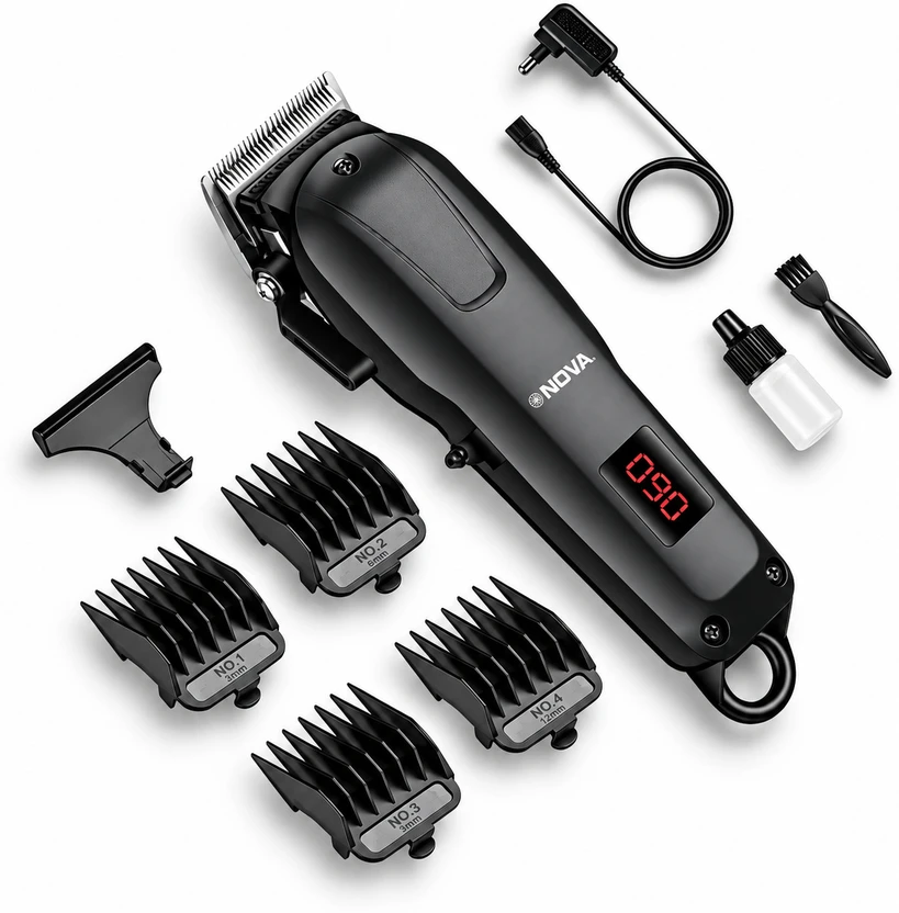 NOVA Professional Rechargeable and Cordless NHT 1083 Hair Clipper Trimmer 120 min Runtime 5 Flipkart sale