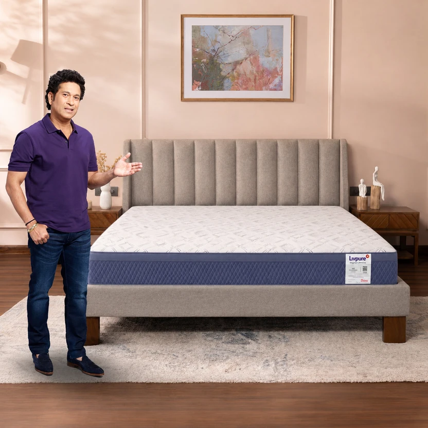 Livpure Smart ORTHO PRO+ Memory Foam Orthopedic with Spine Shaped 5D Zone Comfort Technology Flipkart sale