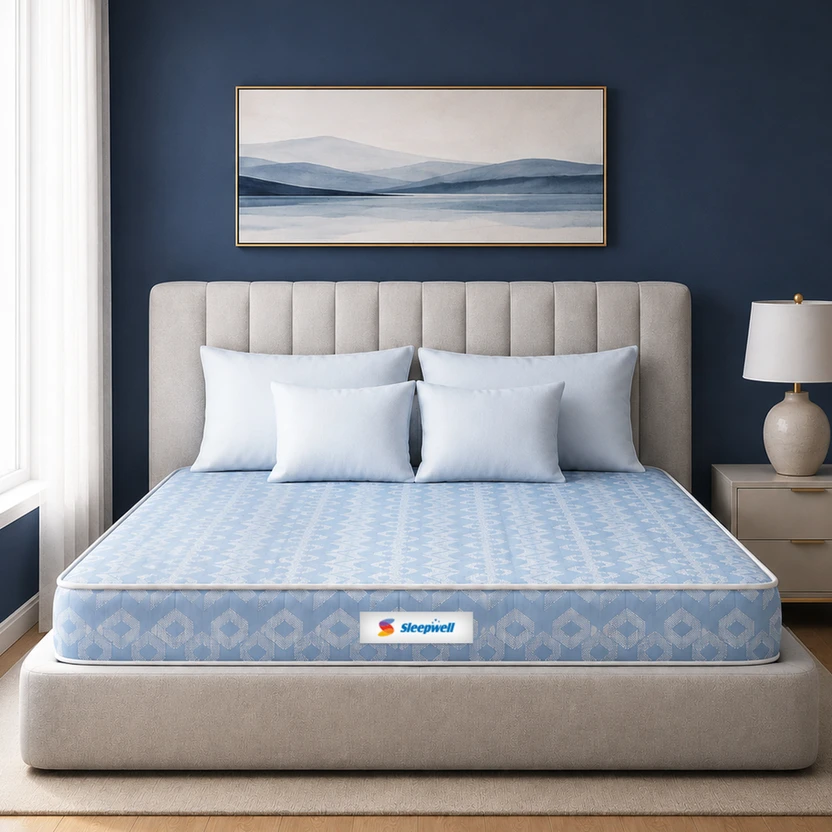 Sleepwell Orthopedic, Impression Memory Foam, Firm Resitec Support Layer, Anti-Microbial 8 i Flipkart sale