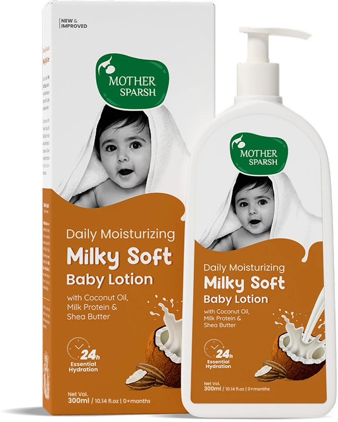 Mother Sparsh Milky Soft Baby Lotion with Milk Protein, Coconut Oil & Shea Butter Flipkart sale