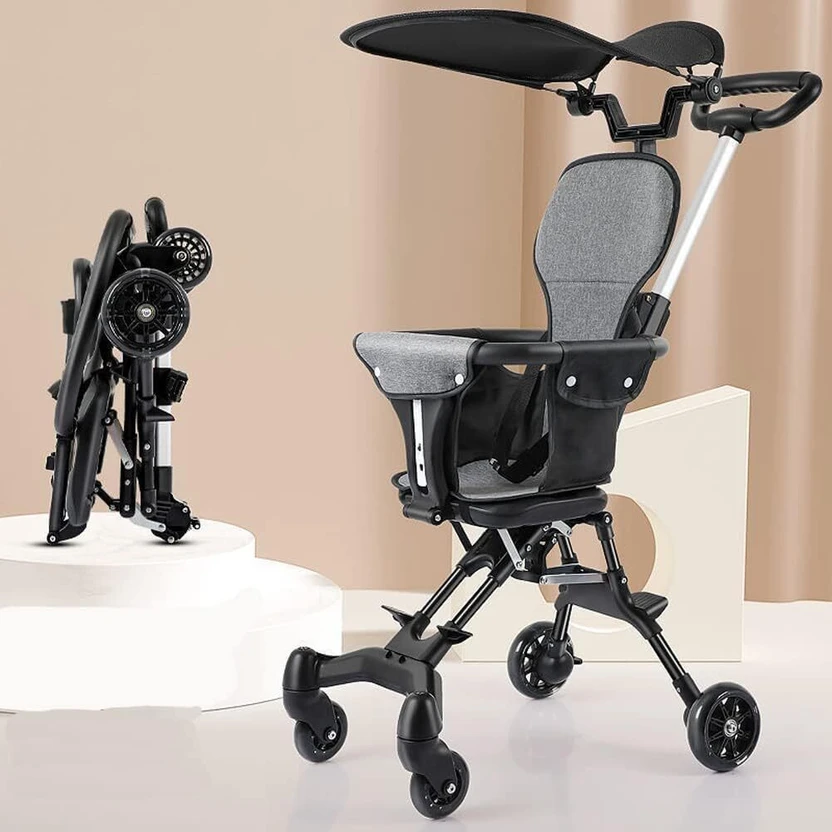 Flipco Lightweight Baby Stroller, Easy One Hand Fold, Travel Ready, Adjustable Stroller Flipkart sale