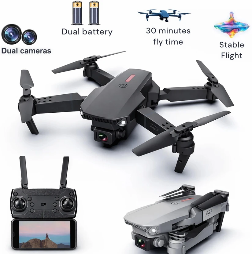 NEXWILLA E88 Pro Compact 4K Camera Drone with Altitude Hold & Headless Mode Drone Flipkart sale