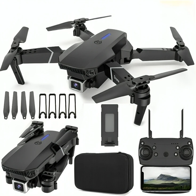 Dhruvyatik E88 Pro Smart Mini Drone with HD Camera & One Key Landing Drone Flipkart sale