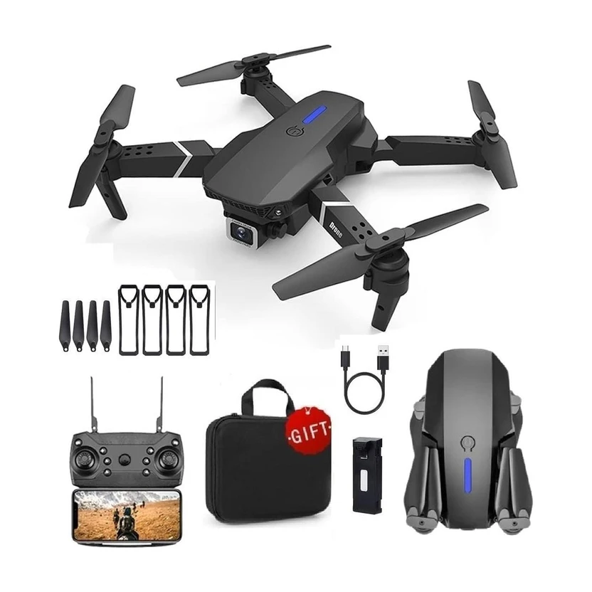 DRAVYA IMPEX E88 Pro Drone upgraded version 4k dual camera mini drone Drone Flipkart sale