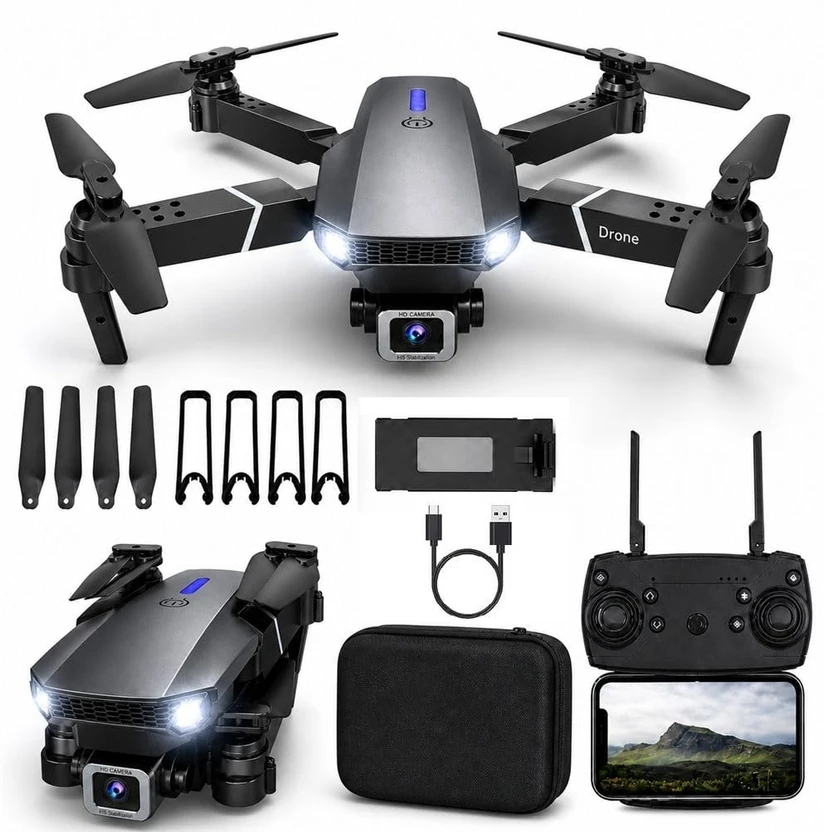 ANKIYAN WILLA E88 Drone upgraded version 4k dual camera mini drone Smart Gestures New Drone Flipkart sale