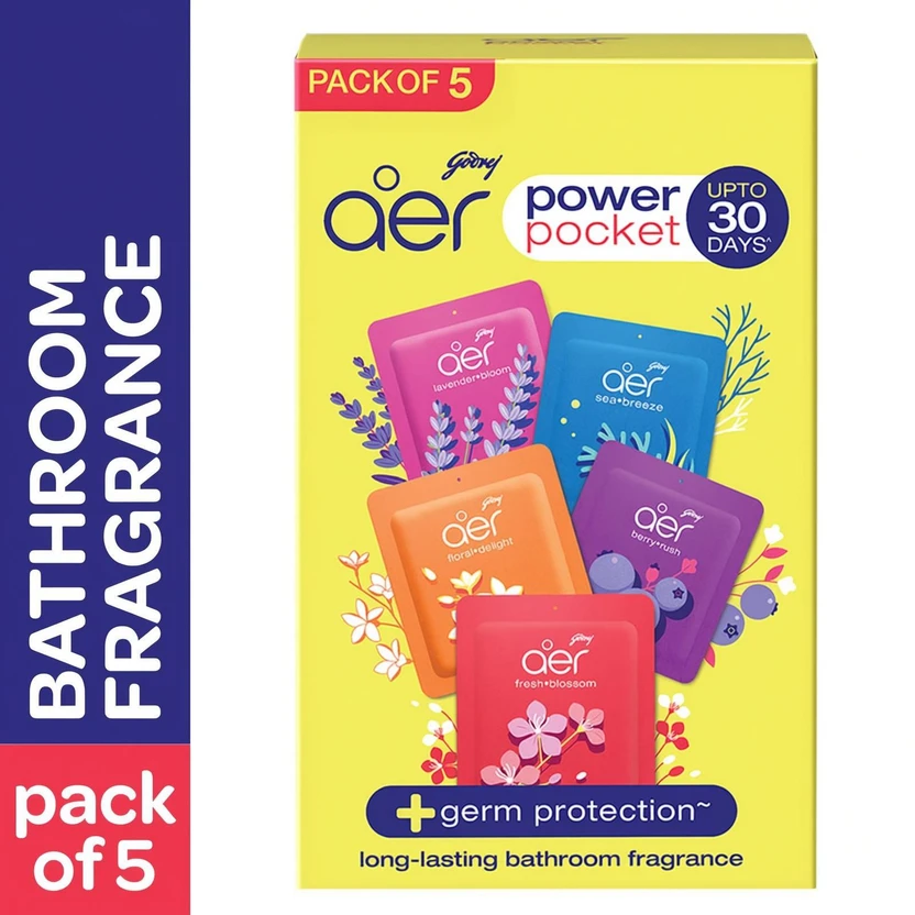 Godrej Aer Power Pocket Assorted Fragrance Blocks Bathroom Fragrances Flipkart sale