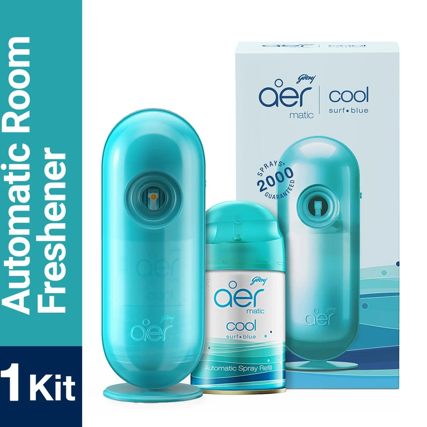 Godrej Aer Matic Room Freshener -Cool Surf Blue Automatic Spray Matic Combi Flipkart sale