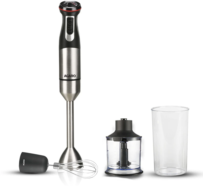 AGARO 1000 W Silver Hand Blender, Chopper Flipkart sale