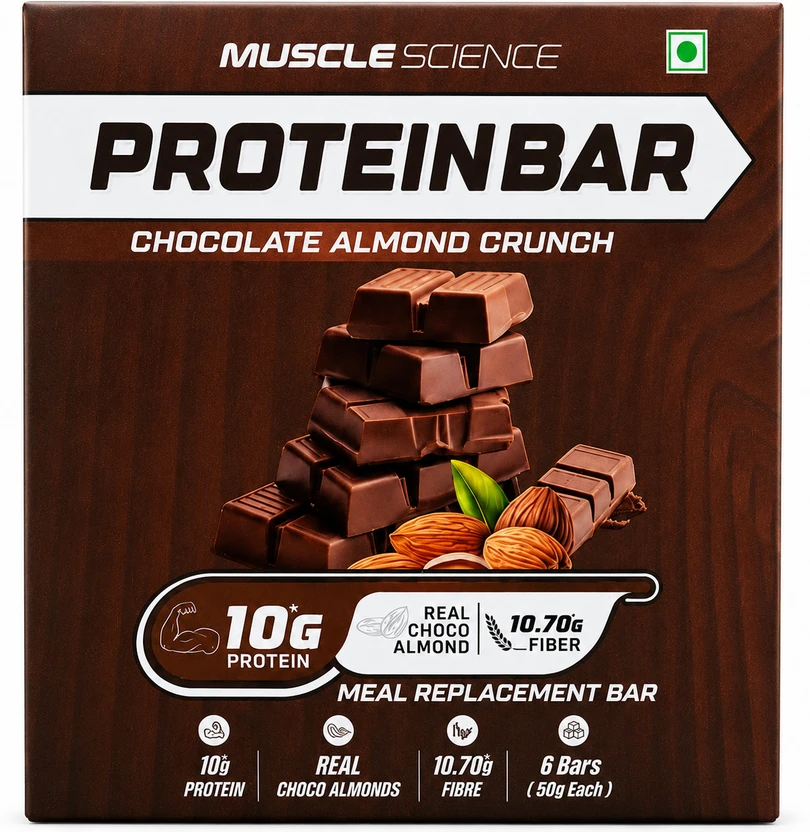 MS 10g Protein Bar with Real Choco Almonds and 10.70g Fibre, 6pcs Protein Bars Flipkart sale