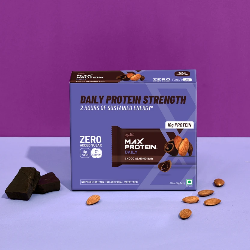 RiteBite Max Protein Daily Choco Almond 10g Protein Bars with 5g Fiber, 0 Added Sugar Protei Flipkart sale