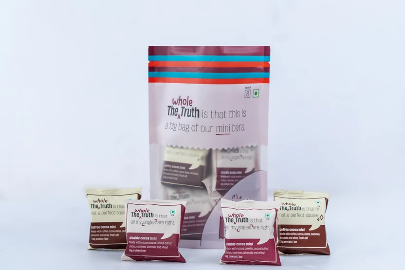 The Whole Truth Mini Protein Bars Chocolate Party Pack of 8 | No Preservatives Protein Bars Flipkart sale