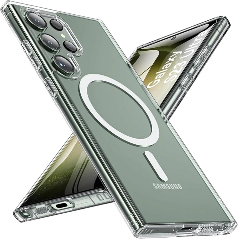 Mobilebies Back Cover for Samsung Galaxy S23 Ultra Transparent Magnetic Case Flipkart sale