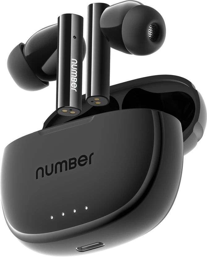 Number Navo Buds X1 Earbuds Dual Pairing, 50H Battery, 13mm Hi-Bass Driver, 45ms Gaming Blue Flipkart sale