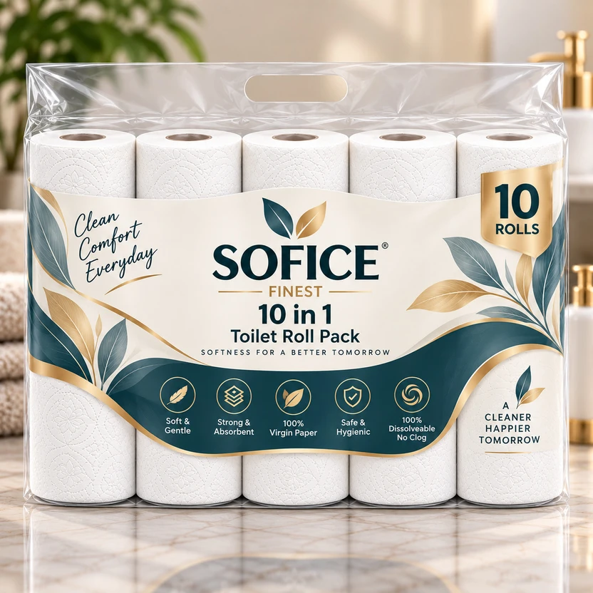 sofice Gentle 2 Ply Daily Use 10 Roll Toilet Paper Roll Flipkart sale
