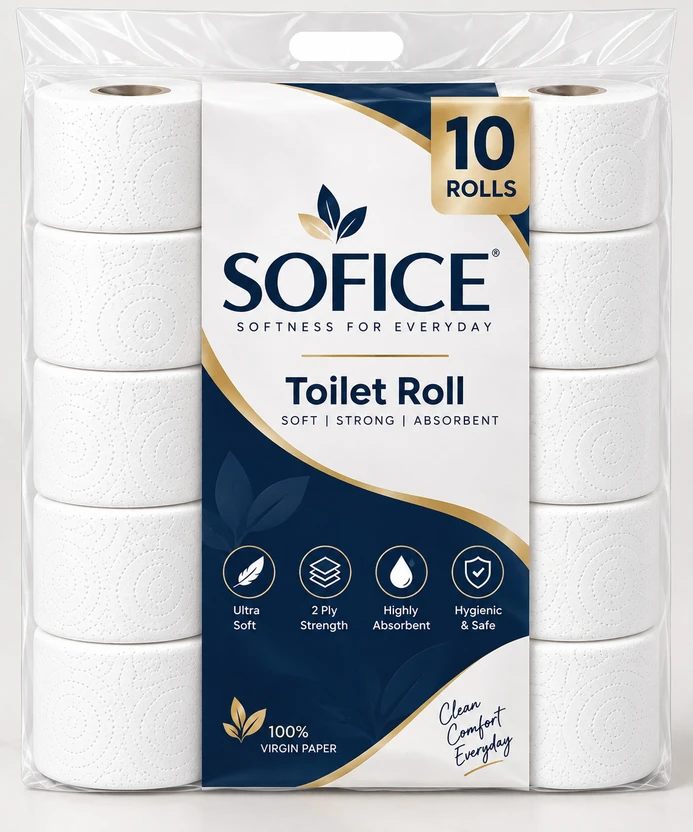 sofice Hygienic Soft 2 Ply 10 Roll Toilet Paper Roll Flipkart sale