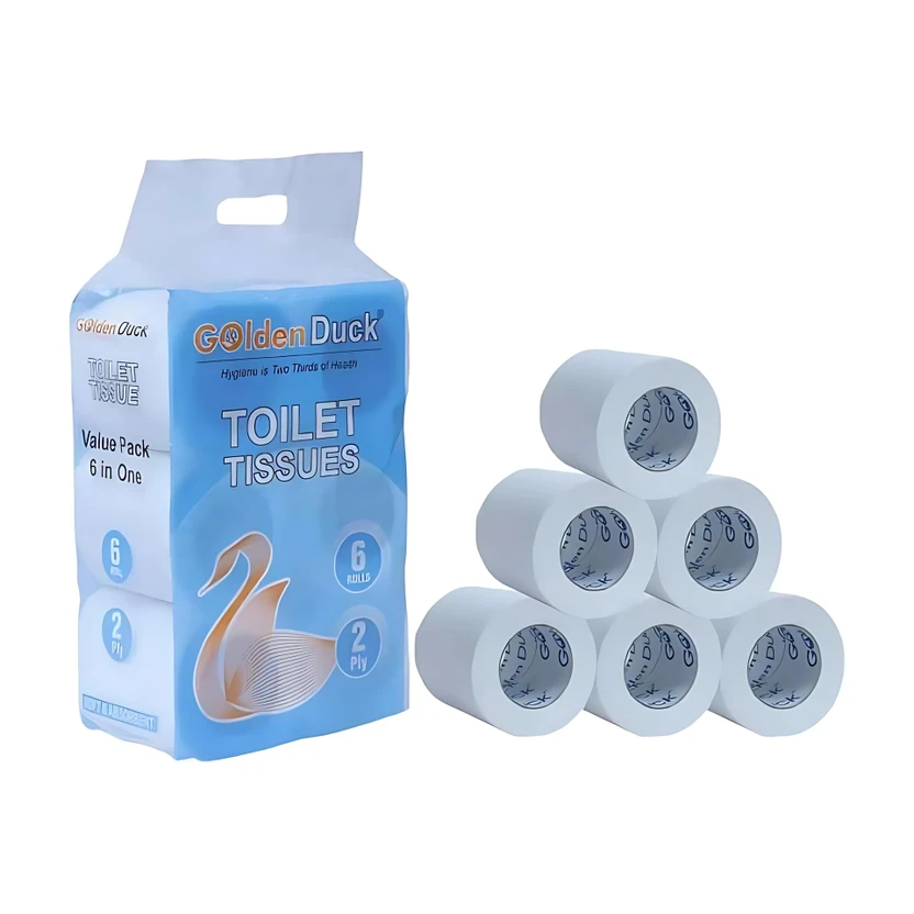 Golden Duck Premium Toilet Tissue Value Pack 6 in One - Ultra Soft Toilet Paper Roll Flipkart sale