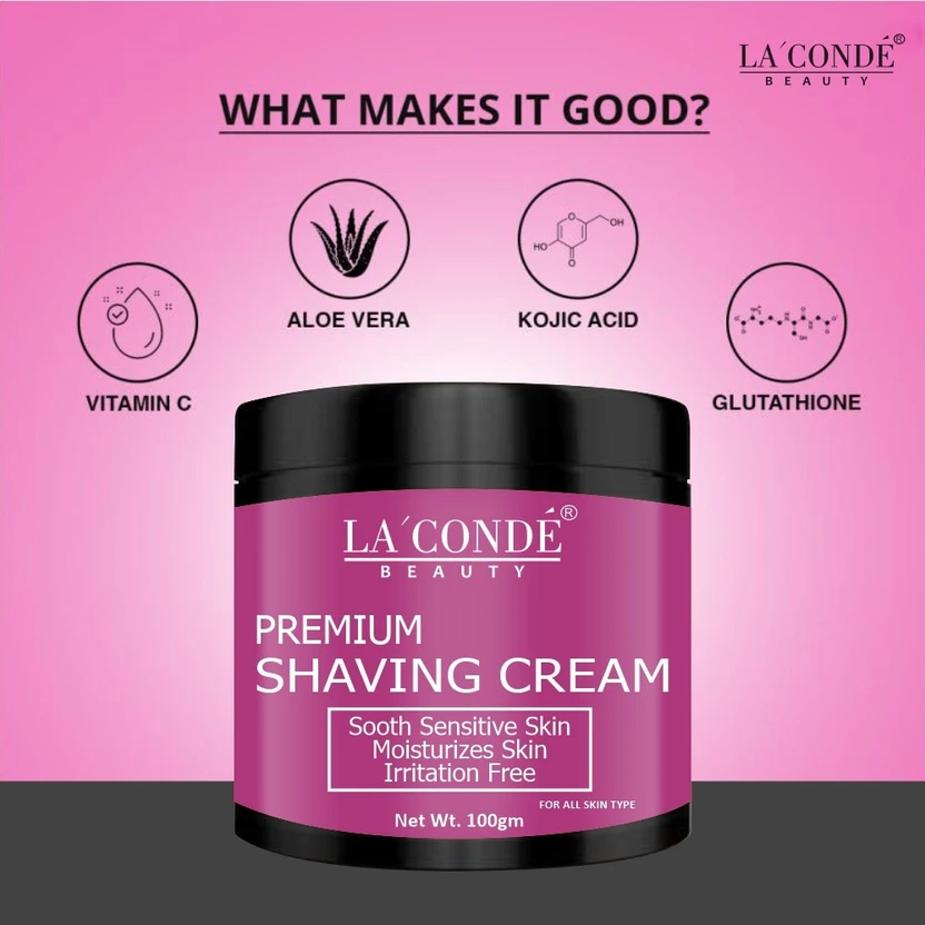 La'Conde Shaving Cream For Men with Jojoba Oil For Soft & Smooth Shave 100 gms Flipkart sale