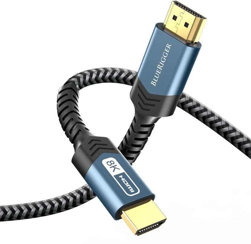 BlueRigger HDMI Cable 2 m 10K 8K HDMI 2.1 Cable 48Gbps (6FT, 8K 60Hz, 4K 120Hz, eARC, HDR10 Flipkart sale