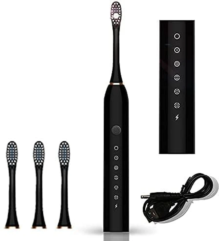 sheladiya USB Rechargeable Ultrasonic with 3 Brush hand Adults -Kids Electric Toothbrush Flipkart sale