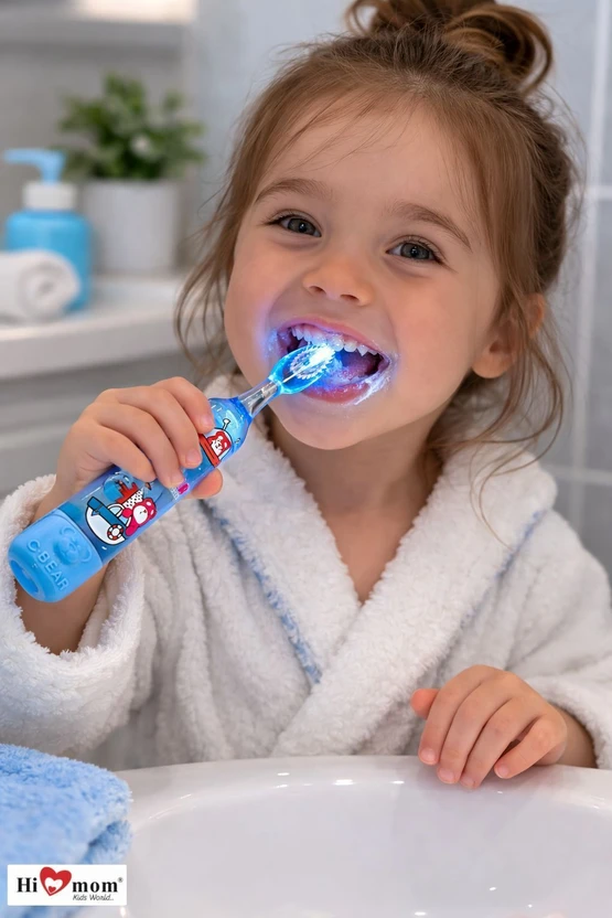 HI MOM Electric Floats & Lights Up Toothbrush With Additional Head For Boys & Girls Electric Flipkart sale