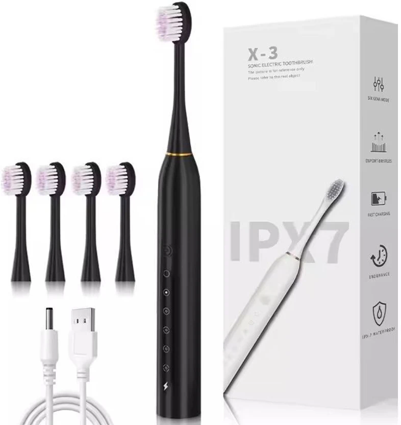 THE OM ENTERPRISE Electric Travel Toothbrush USB Rechargeable 6 Position Adult Toothbrush El Flipkart sale