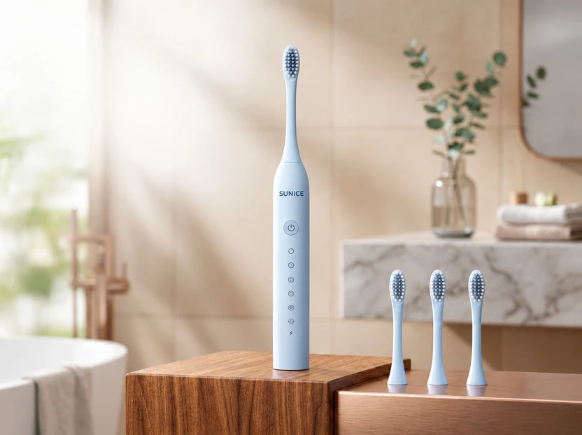 SUNICE Electric Tooth Brush with 4 Brush Head, 6 Mode, Rechargeable ,X3 Sonic Electric Tooth Flipkart sale