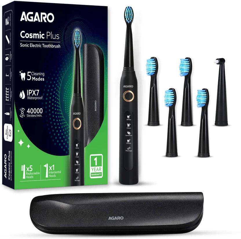 AGARO Cosmic Plus Sonic Electric Toothbrush Flipkart sale