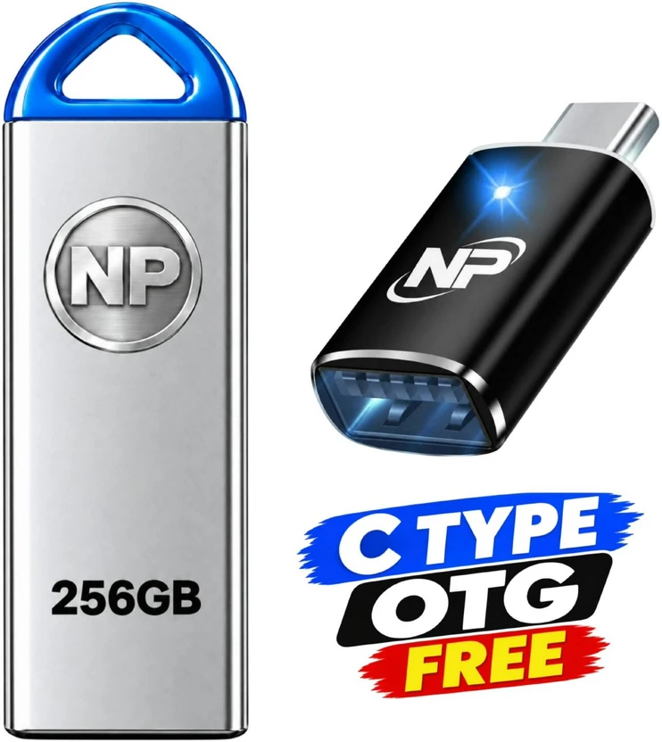 NP 256GB PenDrive Super C TYPE OTG 256 GB OTG Drive Compatible with Audio Player, Desktop Co Flipkart sale