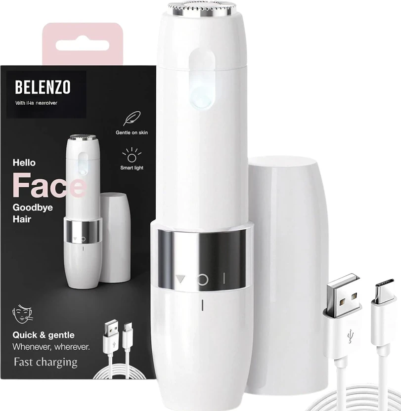 BELENZO Mini Facial Hair Remover for Upper Lips, Chin & Cheeks Cordless Epilator Flipkart sale