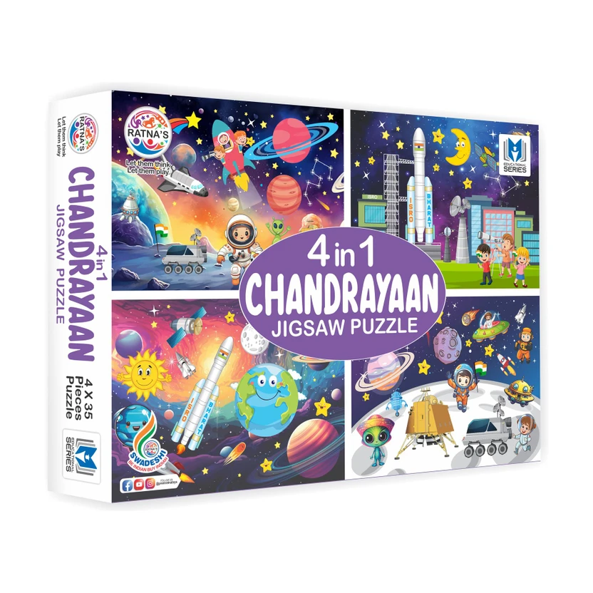 Ratnas Chandrayaan 4in1 Jigsaw Puzzle (2366) Jigsaw Puzzle Flipkart sale