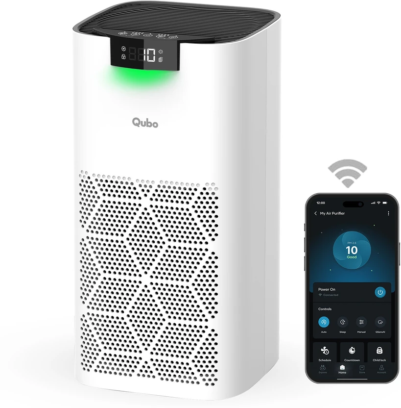Qubo Q500 Up to 500 Sq. Ft.| True HEPA H13 | Removes 99.99% Dust, Allergens, Smoke, Virus & Flipkart sale