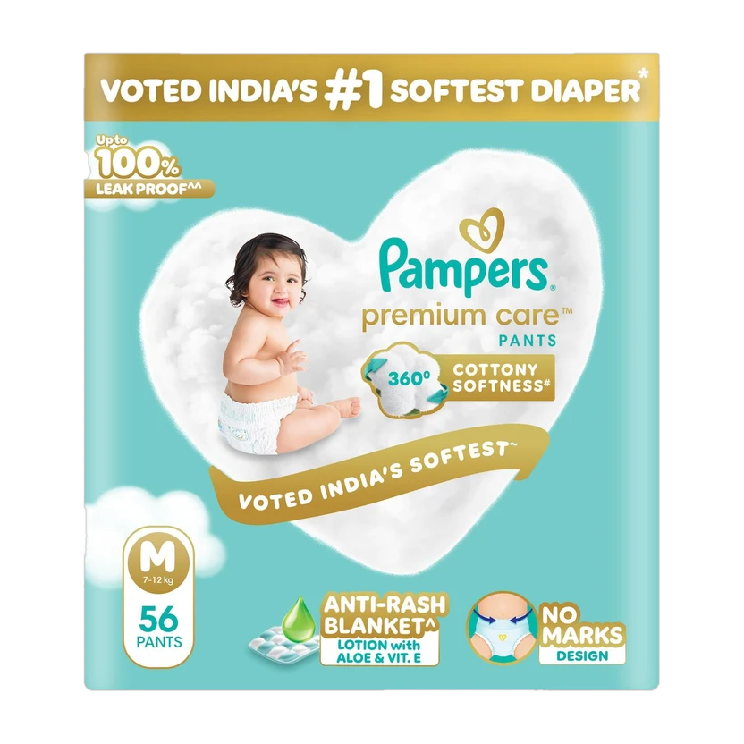 Pampers Premium Care Pant Diapers - M Flipkart sale